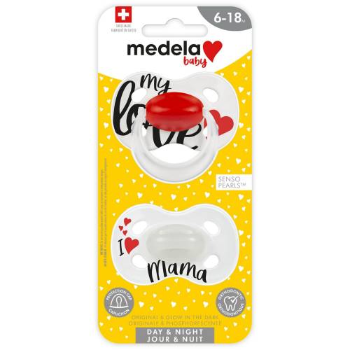 MEDELA Soother Day&Night 2pcs 6-18 - Signature